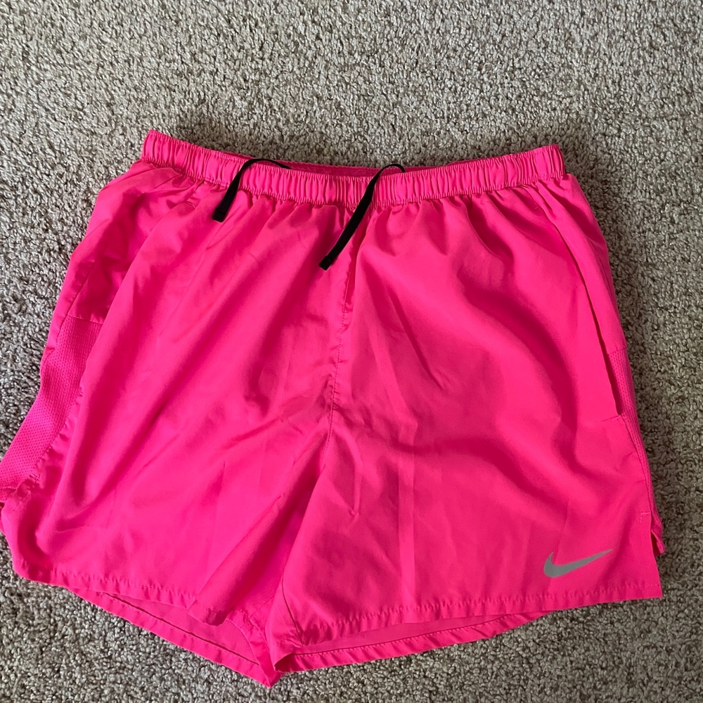 Men’s Nike Hot Pink dri-fit running shorts